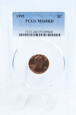 1995-P PCGS MS68RD Lincoln Memorial Cent Business Strike 1C - Image 1 of 2