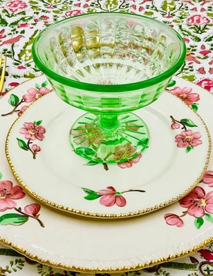 Tazas de Sherbet Ópticas Bloque Anchor Hocking De Colección - Juego de 4 Foto 1 de 4