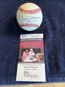 Jack Morris 1984 W.S. Autographed OAL Gene A Budig Baseball JSA COA Vintage - Picture 1 of 8