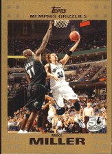2007-08 Topps Gold Memphis Grizzlies Basketball Card #8 Mike Miller /2007