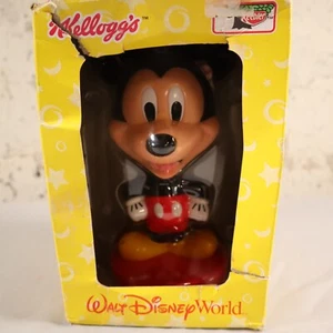 Vintage Mickey Mouse Bobble Head Kelloggs 8" Walt Disney World Resort Toy NOS - Picture 1 of 6