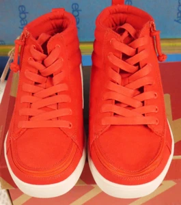 NWB MEN'S SZ 9 WIDE BILLY FOOTWEAR RED/WHITE HIGH TOP CS SNEAKER - Picture 1 of 12