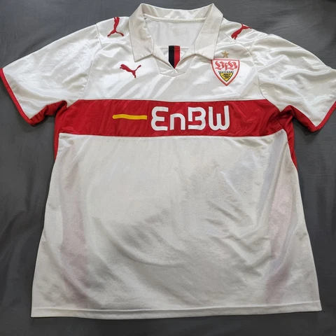 2009 Puma Home VFB Stuttgart Soccer Jersey Timo Gebhart Men XL Bundesliga Trikot Cover