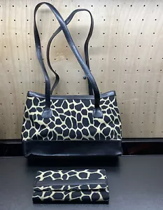 MAXX New York Leopard Print Handbag Purse with Matching Wallet - Picture 1 of 18