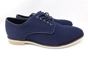 Calvin Klein Men's Boots Size 11.5 Aggussie Derby Casual Oxford Navy Shoes - Picture 1 of 10