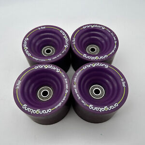 Orangatang - Longboard Wheels In Heat 75mm 83a Purple Set of 4 - Pre-Owned