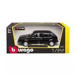 Bburago Volkswagen Golf Mk1 GTI 1979 Scala 1:24 Modellino Auto Automobile Burago - Foto 1 di 5