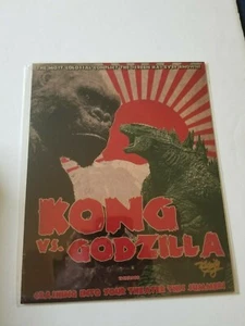 BAM BOX EXCLUSIVE ART PRINT KONG VS GODZILLA MIKE FLYNN ARTIST #/2000 SIGNED - Picture 1 of 4