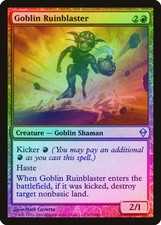 Goblin Ruinblaster FOIL Zendikar PLD Red Uncommon MAGIC MTG CARD ABUGames