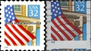 Perfectly Flawed EFO US SN 2920 Used Error -Flag on Porch - Beautiful Misperf - Picture 1 of 4