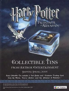 HARRY POTTER PRISIONERO DE AZKABAN 2004 LATAS COLECCIONABLES CAJA DE ARTE VENTA HOJA DE VENTA - Imagen 1 de 1