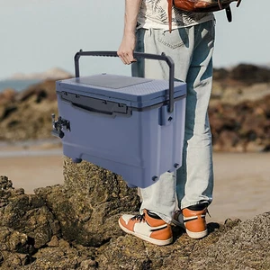 32L Light Fishing Box Rectangle Fishing Tackle Box Outdoors Tackle Box 250kgLoad - Picture 1 of 18