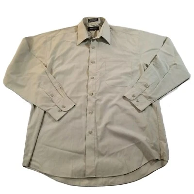 Camisa de vestir para hombre Marquis talla 15,5, 33/34 aguja única sastrería verde claro. Foto 1 de 4