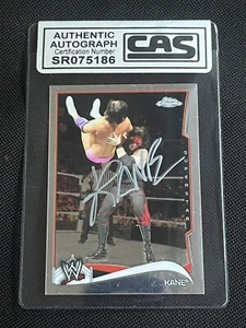 KANE 2014 TOPPS WWE CHROME SIGNED AUTOGRAPHED CARD CAS AUTHENTIC - Picture 1 of 3
