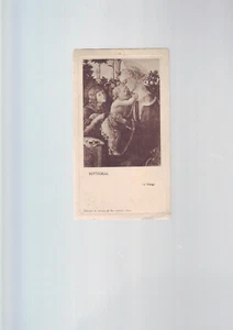 petit menu  illustré Botticelli - vierge au dos - - Imagen 1 de 2