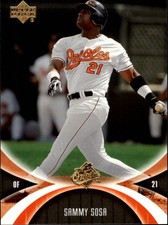 2005 UD Mini Jersey Collection Baltimore Orioles Baseball Card #11 Sammy Sosa