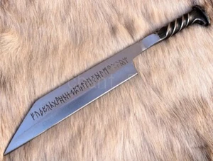 Handmade Carbon Steel Viking Seax knife For Hunting Camping & Outdoor - Picture 1 of 3