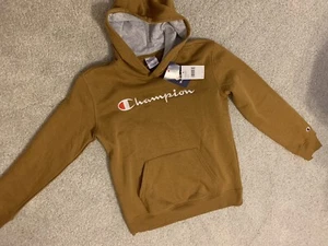 NWT Champion Boys Size L (14/16) Bronze Hooded Sweatshirt - Picture 1 of 2