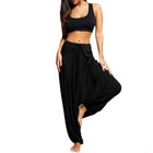 Women's Hippie Slacks Baggy Drop Crotch Harem Pants Saggy Yoga Casual Trousers