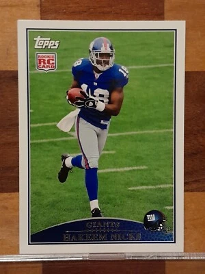 2009 Topps Hakeem Nicks RC No.335 New York Giants  - Image 1 of 2