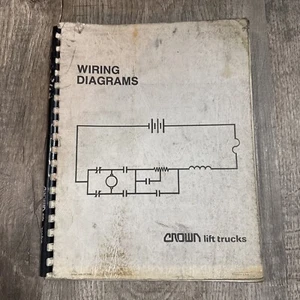 Crown Lift Trucks Wiring Diagrams Book (covers ALL 1986 machines) - Picture 1 of 10