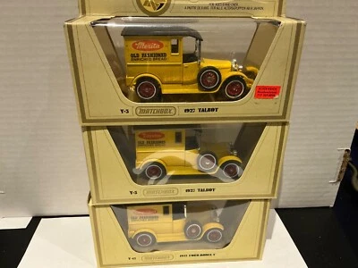 MATCHBOX MODELS OF YESTERYEAR  Y-5 1927 TALBOT Bread Truck All Three Rare Brands - Image 1 of 4