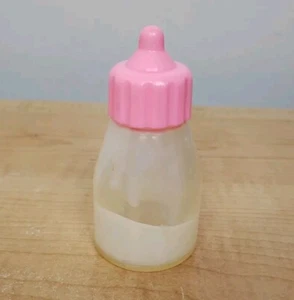 Baby Doll Bottle Disappearing Milk Pink 4" tall Unlabeled - Picture 1 of 11