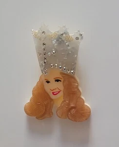 Acrylic brooch The Wizard of Oz, Glinda the good witch - Picture 1 of 4