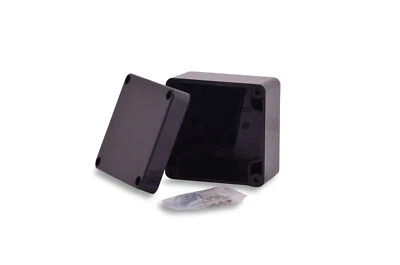 BOXEXPERT ABS Industriegehäuse Elbe 82x80x55mm IP66 Schwarz Leergehäuse IK07