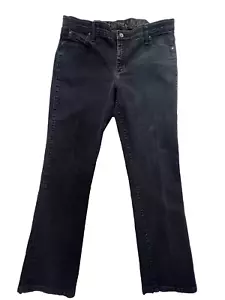 Wrangler Q Baby Black Wash Jeans Women's Jeans SZ 17/18 X 34 Boot Cut - Picture 1 of 14
