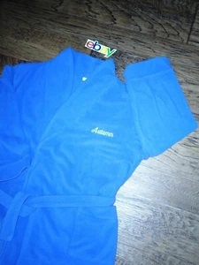 L.L. Bean (Embroided Name Autumn) Girls sz M 10-12 Bath Robe Purple Fleece Nice - Picture 1 of 7