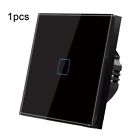 Wall Touch 1/2Gang 220V EU Crystal Glass Panel Touch Wall