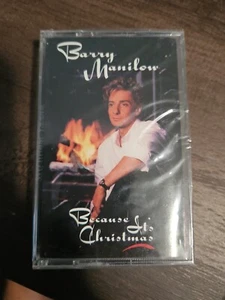 Barry Manilow Because Its Christmas Cassette Tape SEALED New Vintage 1990 Arista - Picture 1 of 7