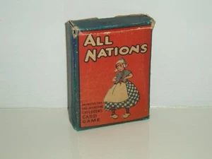 Juego de cartas vintage "Todas las Naciones" de Waddys. Años 30 - Imagen 1 de 9