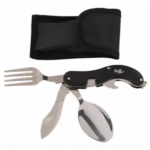 Taschenmesser Besteck Messer Löffel Gabel Öffner Tasche NEU ! - Bild 1 von 2