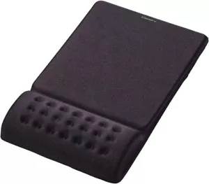 ELECOM Mouse Pad Listrest integrated fatigue reduction 'Comfy' Soft (Black) - Picture 1 of 6