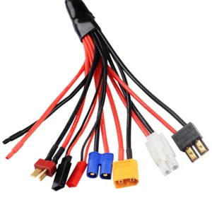 8 in1 Ladegerät Adapter Stecker Splitter Kabel für RC Lipo Akku Ladekabel - Bild 1 von 10