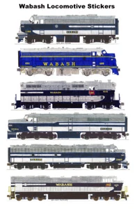 6 pegatinas individuales Andy Fletcher para locomotoras Wabash - Imagen 1 de 1
