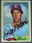 Texas Rangers Star Jon Matlack Signed / Autographed 1981 Topps Baseball Card----