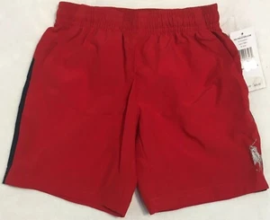 Polo Ralph Lauren Little Boys Shorts Red Navy Stripe Big Logo Size 2/2T NWT - Picture 1 of 3