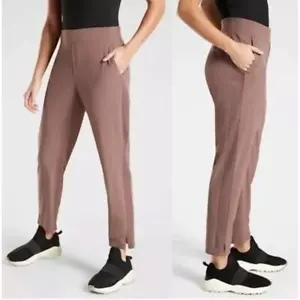 ATHLETA Brooklyn Ankle Pants Mineral Brown Sz 10 {P24} - Picture 1 of 4