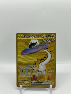 Raging Bolt ex 218/162 SV05: Temporal Forces Holo Secret Rare Gold - Image 1 of 2