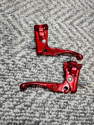 Par de palancas de freno MX 1000 Old School BMX rojo Foto 1 de 2