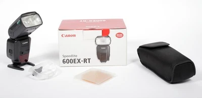 Canon hot shoe Speedlite flash 600EX-RT in box + accessories #1580 - Image 1 of 4