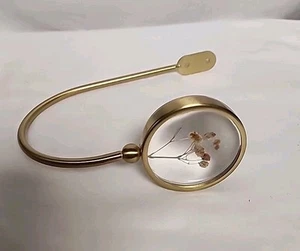 Pressed Flowers Brass Curtain Tie Back ( One) - Picture 1 of 6