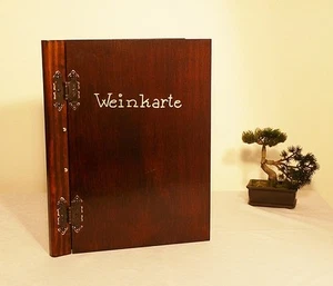 Weinkarte XXL aus Holz ,Restaurant ,Bar ,Hotel ,Gastronomie, Weingut DIN A 3 - Bild 1 von 1