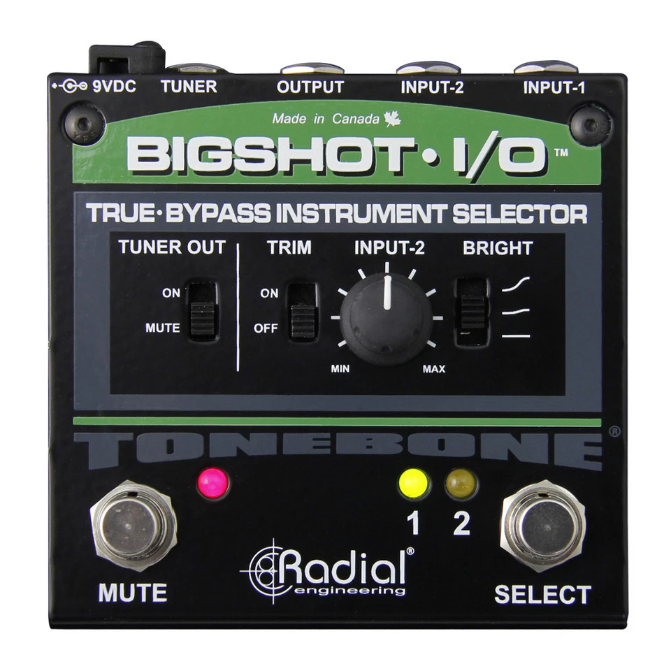 Pedal selector de instrumentos True Bypass Radial Engineering BigShot IO R800 7212 00 Foto 1 de 1