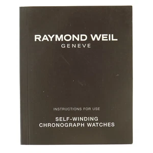 AUTHENTIC RAYMOND WEIL INSTRUCTIONS FOR USE SELF-WINDING CHRONOGRAPH WATCHES - Picture 1 of 2
