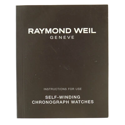 AUTHENTIC RAYMOND WEIL INSTRUCTIONS FOR USE SELF-WINDING CHRONOGRAPH WATCHES - Image 1 of 2