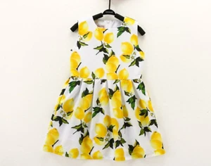 Kleid Sommerkleid Festkleid Mädchenkleid Baumwolle Baumwollkleid Gr. 116-122 NEU - Bild 1 von 4
